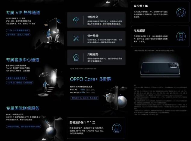 四大專屬服務、五大購機權益，OPPO Find X3系列首銷享最高24期分期免息