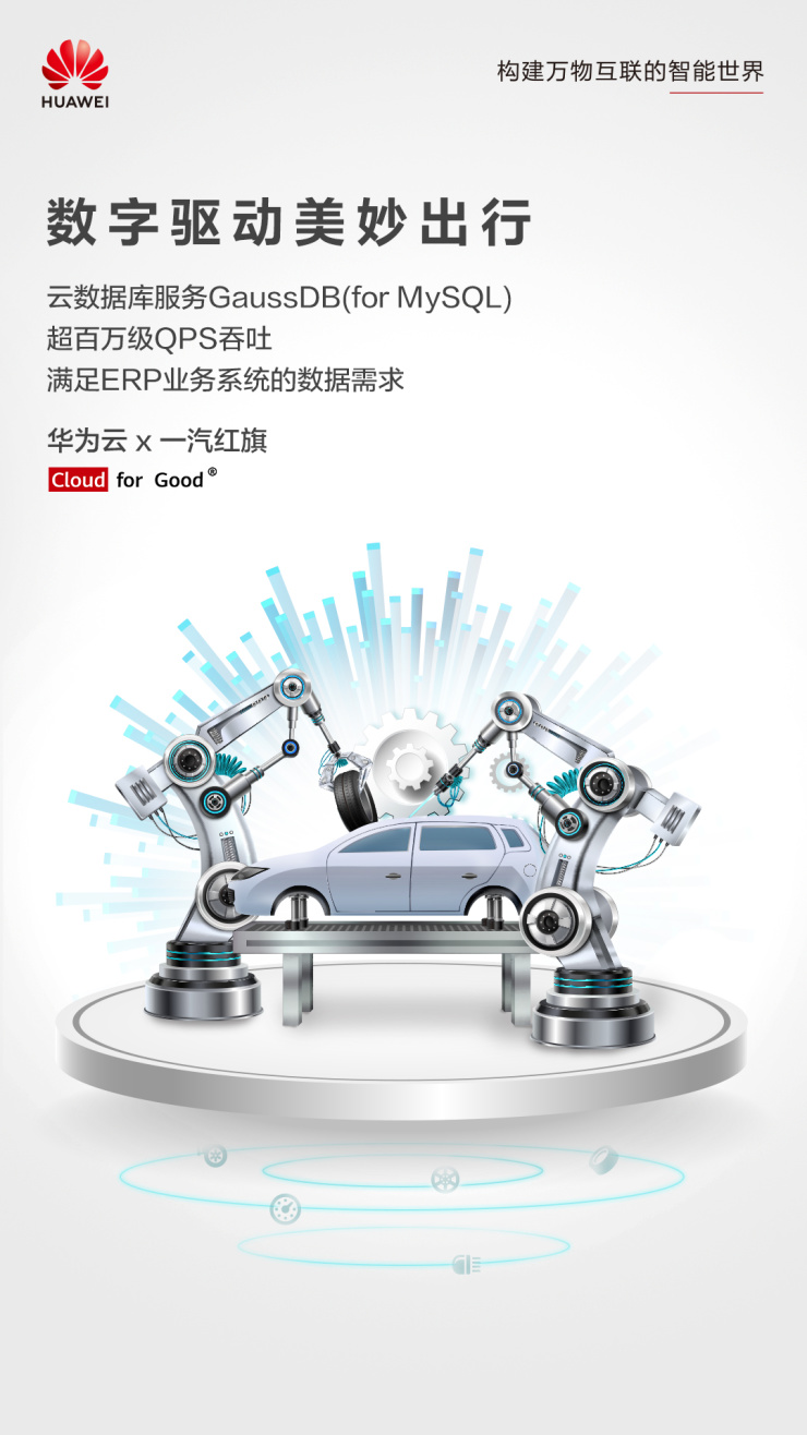 GaussD助力企業(yè)降本增效，華為云加速中國一汽數(shù)字化轉(zhuǎn)型升級