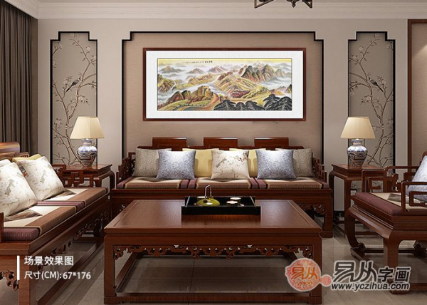 沙發(fā)后面掛什么畫旺財 據(jù)說這樣掛畫好運(yùn)一整年