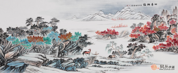 沙發(fā)后面掛什么畫旺財 據(jù)說這樣掛畫好運(yùn)一整年