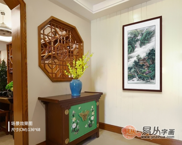 一進(jìn)門看到什么畫好？進(jìn)門掛畫，就得這么選