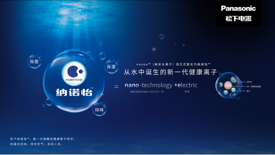 松下納米水離子技術(shù)中文名為納諾怡，黑科技實現(xiàn)除菌除味