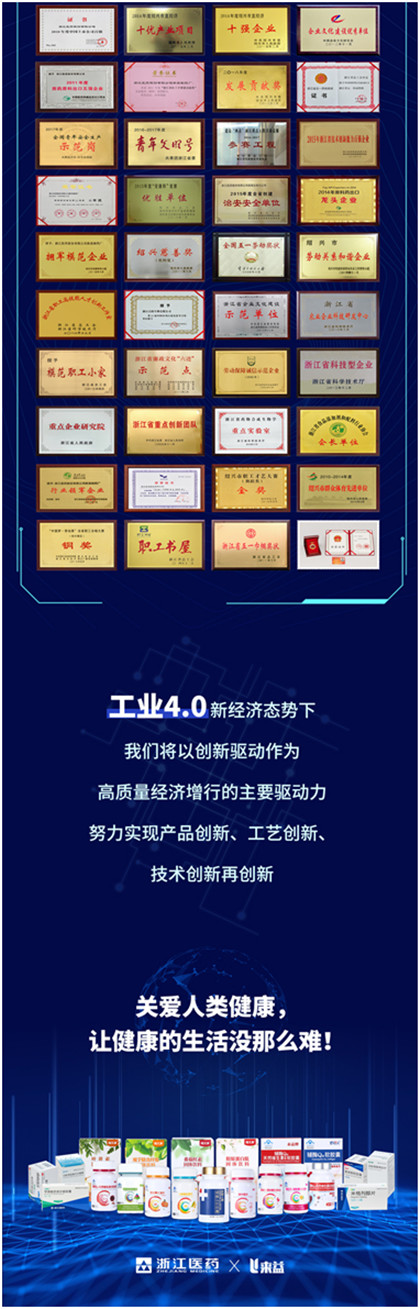 中國(guó)品牌，世界共享！浙江醫(yī)藥來(lái)益品牌用72張獎(jiǎng)狀，介紹自己