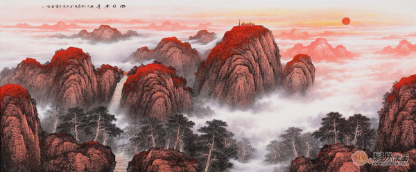 室內(nèi)背景墻裝飾畫選擇沒(méi)思路？看看畫家王寧山水畫