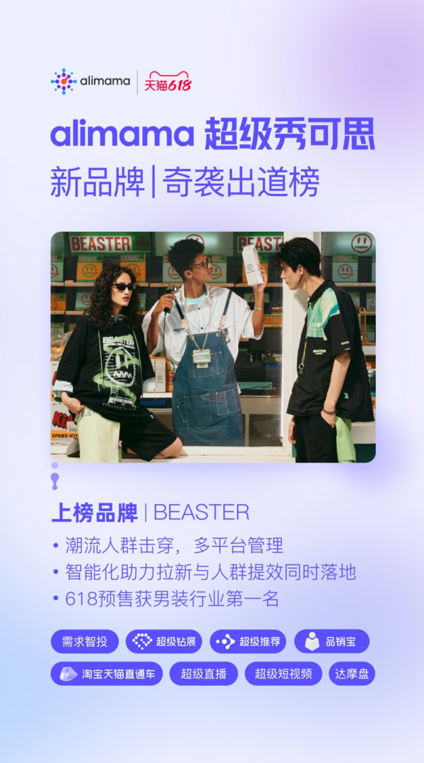 一年從0到1億，首次天貓618躍居類目 TOP1 ，阿里媽媽助力新品牌「奇襲出道」