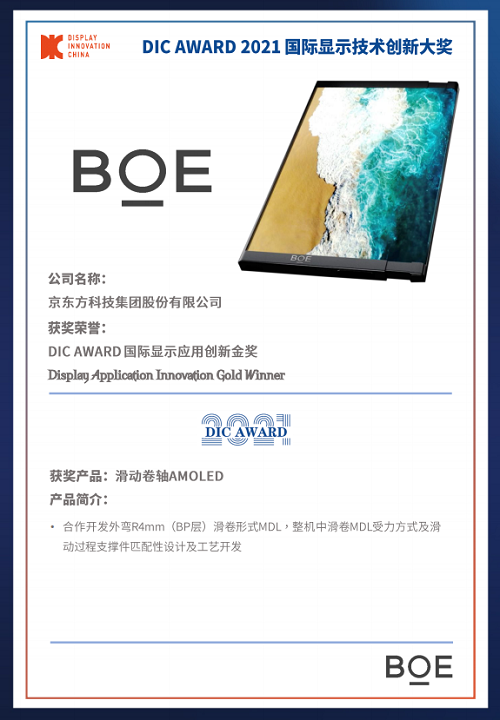 DIC 2021 顯示技術(shù)及應(yīng)用創(chuàng)新展在滬啟幕！DIC AWARD獎項揭曉，這些顯示企業(yè)摘得桂冠！