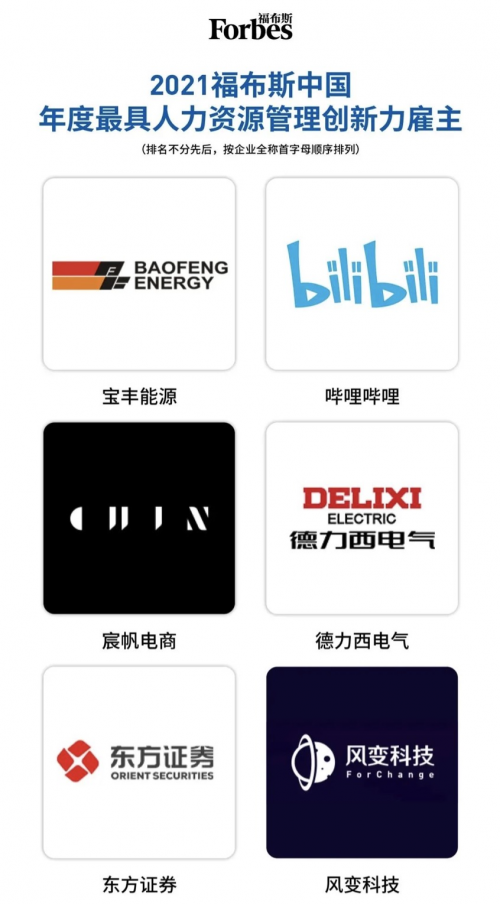 重磅！風(fēng)變科技榮獲“2021福布斯中國雇主系列評選”獎(jiǎng)項(xiàng)