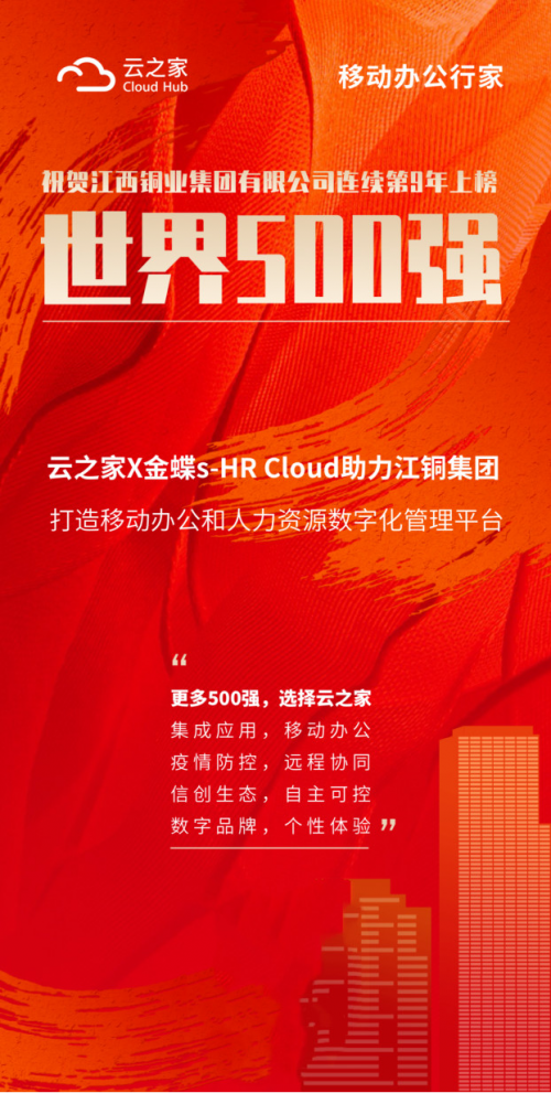 云之家助力500強江銅移動辦公