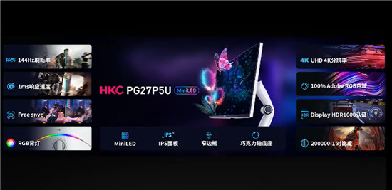 HKC惠科強勢領(lǐng)跑 帶來首款國產(chǎn)MiniLED+4K旗艦顯示器
