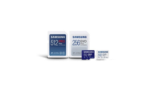 三星推出用于攝影和內容創(chuàng)作的全新 PRO Plus 系列和 EVO Plus系列 microSD 和 SD 卡