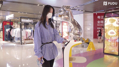 掃碼領取優(yōu)惠券，普渡機器人“葫蘆”助力商家營銷
