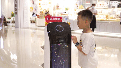 掃碼領取優(yōu)惠券，普渡機器人“葫蘆”助力商家營銷