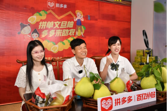 拼多多公益直播間搬進(jìn)柚子林 仙游副縣長助農(nóng)直播帶動(dòng)文旦柚銷量上漲368%447.jpg