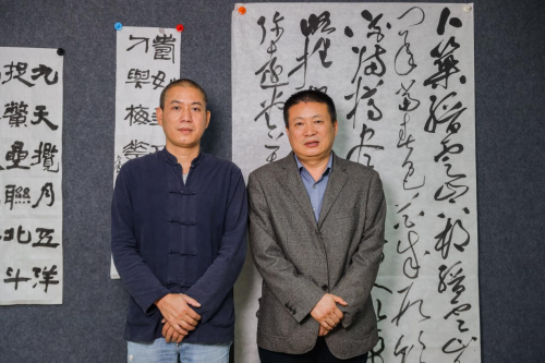 他攜手書法名家 在微拍堂樹立以文化人的新風