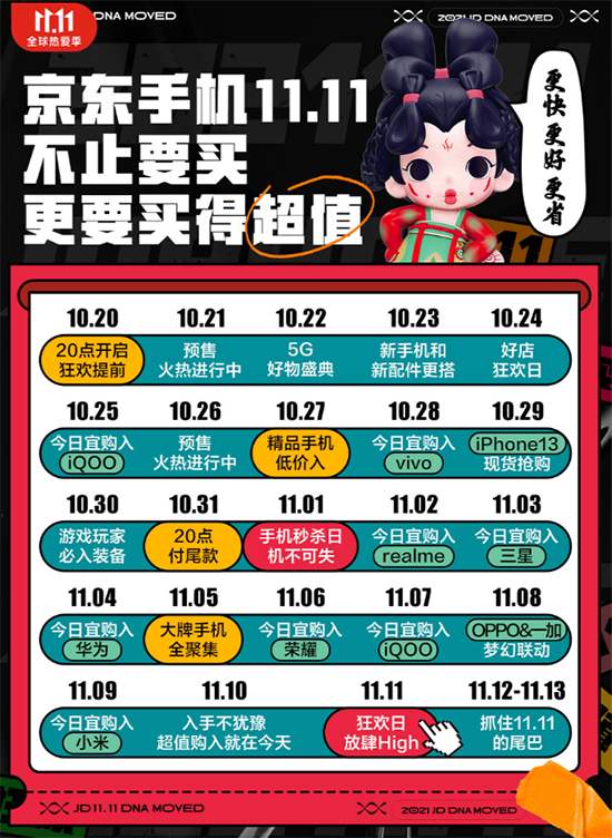 京東11.11今晚8點(diǎn)開啟現(xiàn)貨購 爆款手機(jī)現(xiàn)貨開買 11.11降價(jià)自動(dòng)退