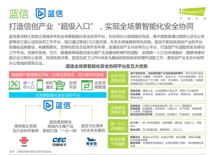 中國移動(dòng)辦公行業(yè)報(bào)告火熱出爐 藍(lán)信榮膺信創(chuàng)產(chǎn)業(yè)“超級入口”