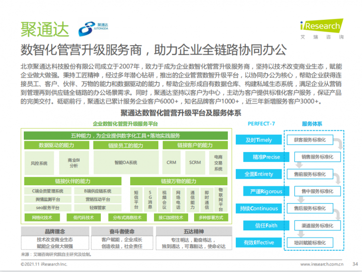 艾瑞年度綜合辦公報告發(fā)布，聚通達“SaaS+”辦公理念備受矚目