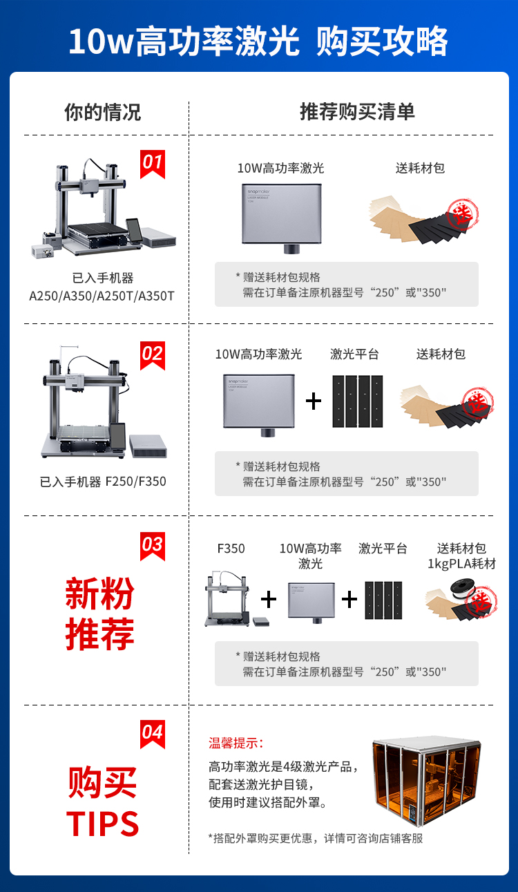 揭秘：Snapmaker 10W 高功率激光模組究竟有多厲害？