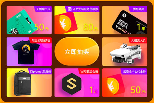 最后3天！阿里云SSL證書年終大回饋 100%有獎