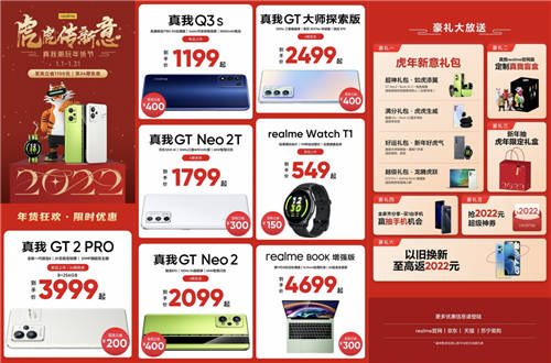 虎虎傳新意！realme真我潮玩年貨節(jié)購機至高立省1100元
