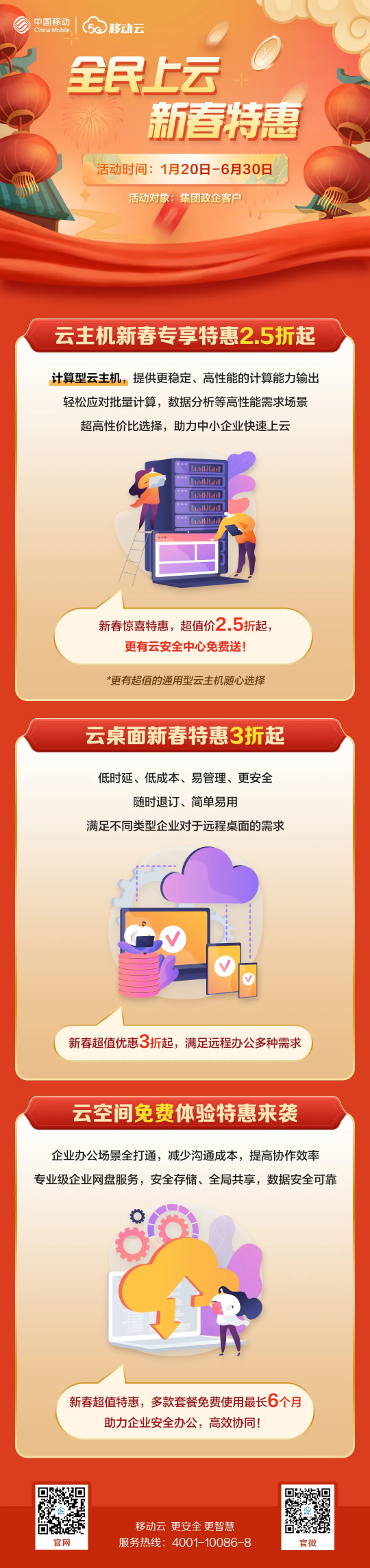 云上吉祥年，移動(dòng)云新春福利購(gòu)來(lái)啦！