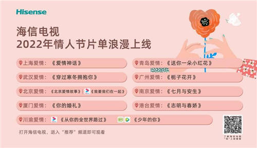 全網(wǎng)首播《穿過寒冬擁抱你》，情人節(jié)打開海信電視盡享浪漫