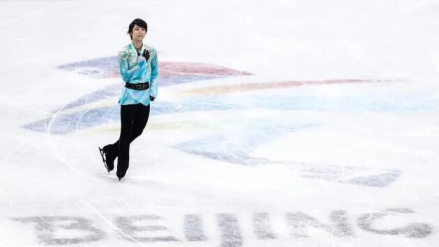 北京冬奧會(huì)主媒體中心（MMC）中，羽生結(jié)弦一個(gè)人的發(fā)布會(huì)