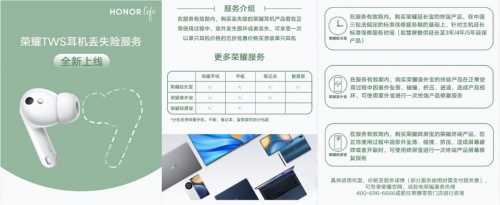 全球首款測(cè)溫耳機(jī)！榮耀耳機(jī)再上線丟失險(xiǎn) 僅五折就能重新配齊