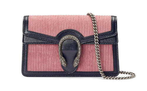 Gucci Dionysus燈芯絨包袋上線寺庫(kù)，盡顯混搭復(fù)古風(fēng)