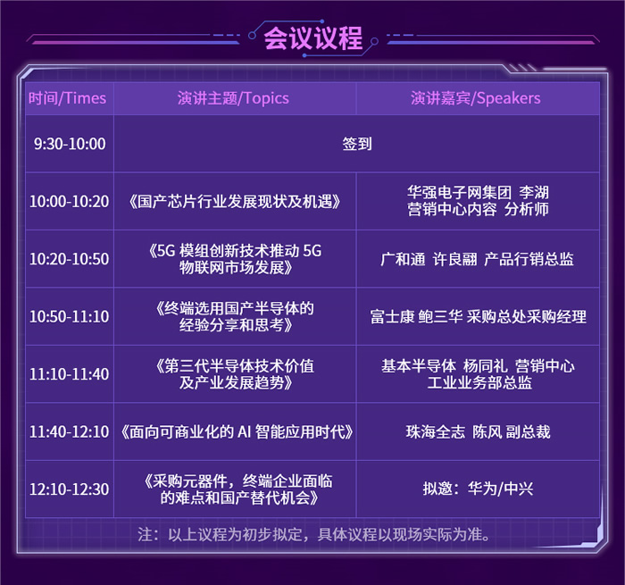 “2022國產(chǎn)芯片技術(shù)創(chuàng)新與市場(chǎng)應(yīng)用論壇”會(huì)議議程.jpg
