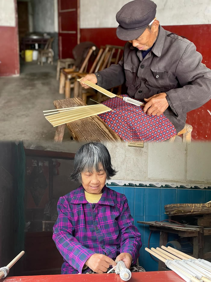 在湘潭縣石鼓鎮(zhèn)，幾乎家家戶戶都會制作油紙傘.jpg