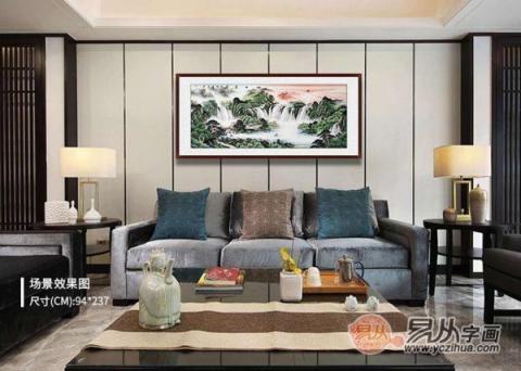 客廳沙發(fā)墻掛什么畫？宋唐手繪國(guó)畫裝飾旺財(cái)好運(yùn)來！