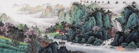 客廳沙發(fā)墻掛什么畫？宋唐手繪國(guó)畫裝飾旺財(cái)好運(yùn)來！