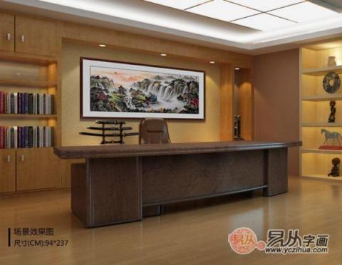 辦公室掛什么山水畫好？宋唐手繪國畫打造風水順暢財運旺！