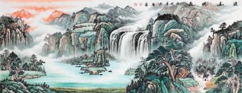 辦公室掛什么山水畫好？宋唐手繪國畫打造風水順暢財運旺！