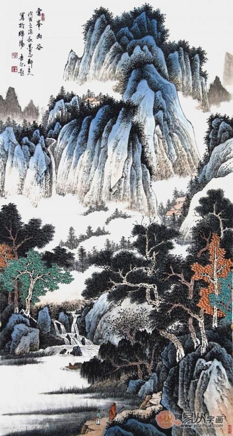 水墨丹青描繪山河之美—賞析許吉爾手繪國畫山水之美！