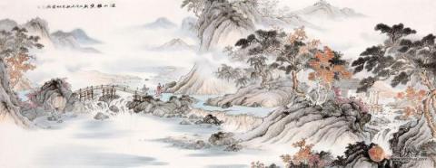 春節(jié)送禮送什么字畫好？李佩錦精品山水字畫雅致是首選！