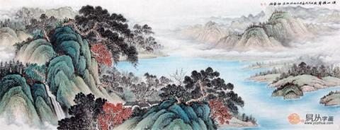 春節(jié)送禮送什么字畫好？李佩錦精品山水字畫雅致是首選！