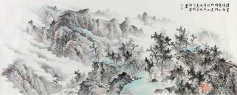 春節(jié)送禮送什么字畫好？李佩錦精品山水字畫雅致是首選！