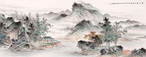 春節(jié)送領(lǐng)導(dǎo)李佩錦國(guó)畫山水，讓你在領(lǐng)導(dǎo)心里留下好印象！