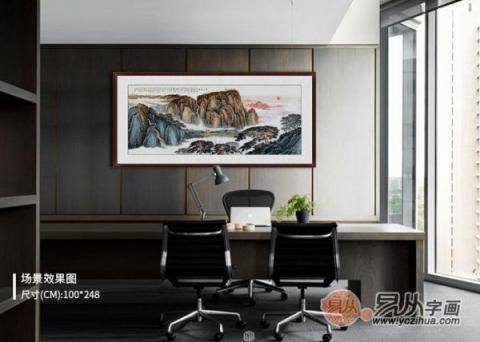 辦公室里裝飾掛畫(huà)，這五幅名人山水最受成功人士喜愛(ài)！