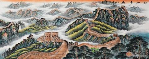 客廳沙發(fā)墻掛什么畫？宋唐手繪國畫裝飾風(fēng)水財運旺！