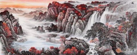 客廳沙發(fā)墻掛什么畫？宋唐手繪國畫裝飾風(fēng)水財運旺！