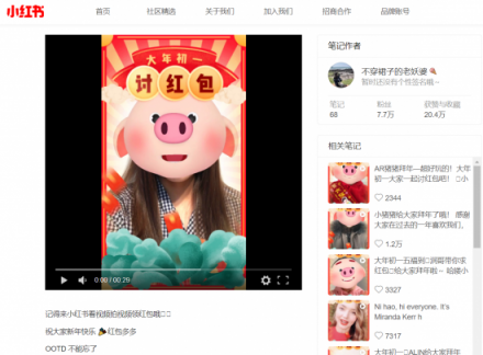 2億人玩“豬”，小紅書攜手相芯科技打造“新年味”
