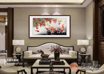 客廳掛什么畫(huà)好 旺財(cái)九魚(yú)圖是生意人的首選風(fēng)水畫(huà)