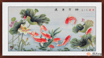 客廳掛什么畫(huà)好 旺財(cái)九魚(yú)圖是生意人的首選風(fēng)水畫(huà)