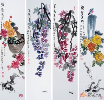 齊白石孫媳，畫家樸喆花鳥畫，當(dāng)代極具收藏升值潛力的書畫家