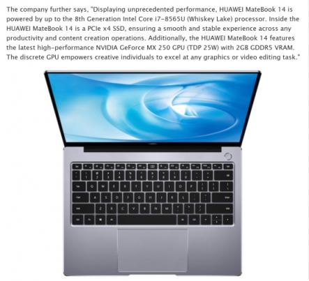 實力致勝！HUAWEI MateBook 14首登MWC 2019攬獲3項大獎