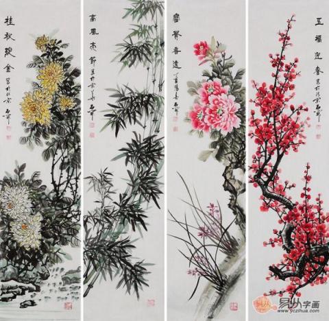 室內(nèi)空間裝飾掛什么畫好，經(jīng)典國畫花鳥一幅就夠了！