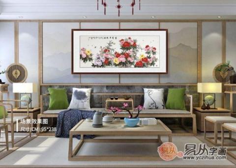 五款經(jīng)典的客廳掛畫(huà)，吉祥花鳥(niǎo)畫(huà)裝飾韻味十足